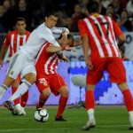 Real Madrid's Portuguese forward Cristia Real Madrid's Portuguese forward Cristia