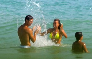 EXCLUSIVE: Cristiano Ronaldo and Irina Shayk seen on holiday together