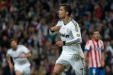 Cristiano Ronaldo of Real Madrid CF celebrates after scoring the opening goal during the Copa del Rey Final match between Real Madrid CF and Club Atletico de Madrid at Estadio Santiago Bernabeu on May 17, 2013 in Madrid, Spain.
